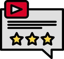 A speech bubble with five stars on it vector