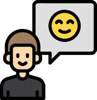 Man with emoticions illustration vector