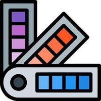A colorful set of three different colored pencils vector