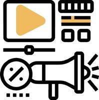A player, a megaphone, and a microphone vector