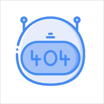 A robot with the word 40 in front of it vector