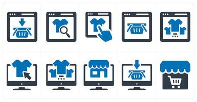 A set of 10 ecommerce icons as ecommerce, product search, online shopping vector
