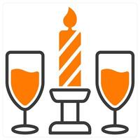 Dinner and tale icon concept vector