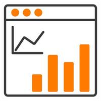 Web Statistics and data icon concept vector