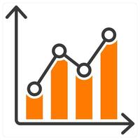 Bar Graph and chart icon concept vector