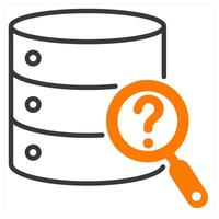Missing Data and gap icon concept vector
