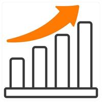 Bar Graph and chart icon concept vector