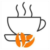 Coffee and latte icon concept vector