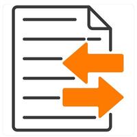 File Transfer and files icon concept vector