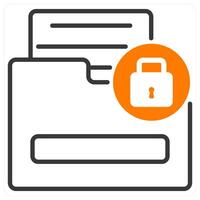 Sensitive Information and data icon concept vector