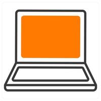 Laptop and digital icon concept vector