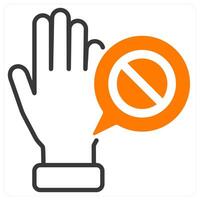 Right To Object andvoice icon concept vector