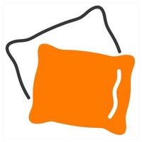 Pillow and soft icon concept vector