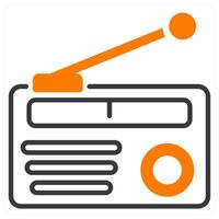 Radio and signal icon concept vector