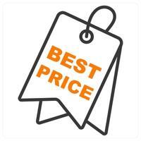 Best Price and savings icon concept vector