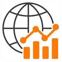 Global Marketing and network icon concept vector