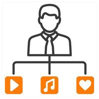 User Generated Content and share icon concept vector