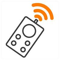 Remote Control and tv icon concept vector