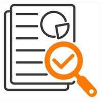 Audit and check icon concept vector