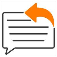 Response and diploma icon concept vector