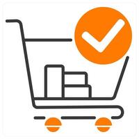 Purchase and order icon concept vector