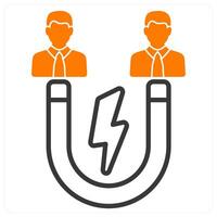 Attractive and charm icon concept vector