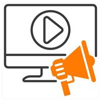 Promotion and ad icon concept vector