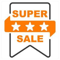 Super Sale and offer icon concept vector