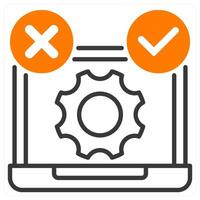 TDD and code icon concept vector