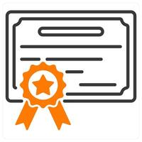 Certificate and diploma icon concept vector