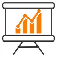 Presentation and slide icon concept vector
