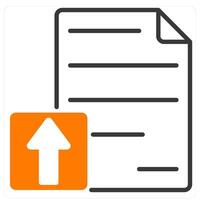 Upload File and transfer icon concept vector