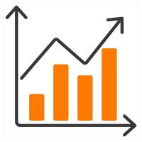 Bar Graph and chart icon concept vector