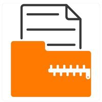 Zip File and data icon concept vector