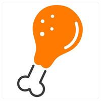 Chicken and bird icon concept vector