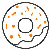 Donut and pastry icon concept vector