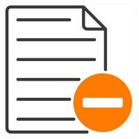 Remove File and erase icon concept vector