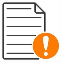 File Error and issue icon concept vector