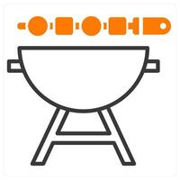 Barbecue and meat icon concept vector