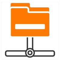 Network Folder and fodler icon concept vector