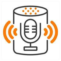 Voice Assistant and voice icon concept vector