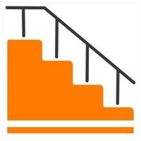 Staircase and steps iocn concept vector
