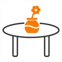 Table and desk icon concept vector