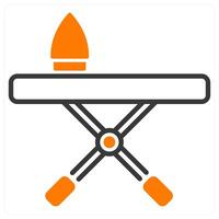 Iron Table and iron icon concept vector