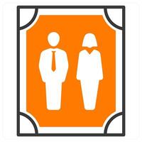 Photo Frame and frame icon concept vector
