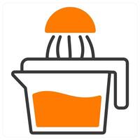 Hand Juicer and juicer icon concept vector