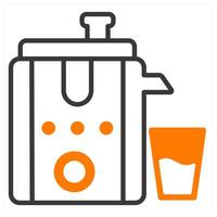 Juicer and juice icon concept vector