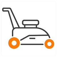 Grass Trimmer and cutter icon concept vector