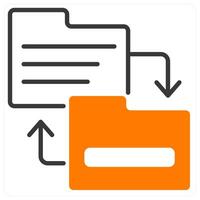 Directory Replacement and switch icon concept vector