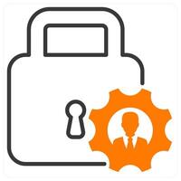 Access Control and lock icon concept vector